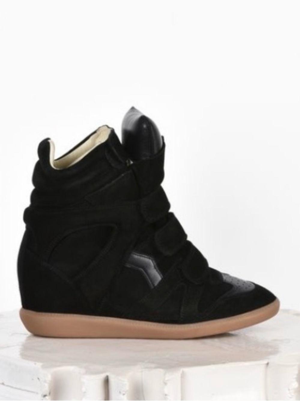 Isabel Marant Black Wedge High-Top Sneakers for Women 37 - Picture 5 of 6